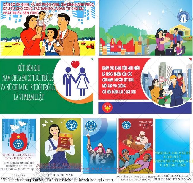 file vector phong san khau tranh co dong ke hoach hoa gd